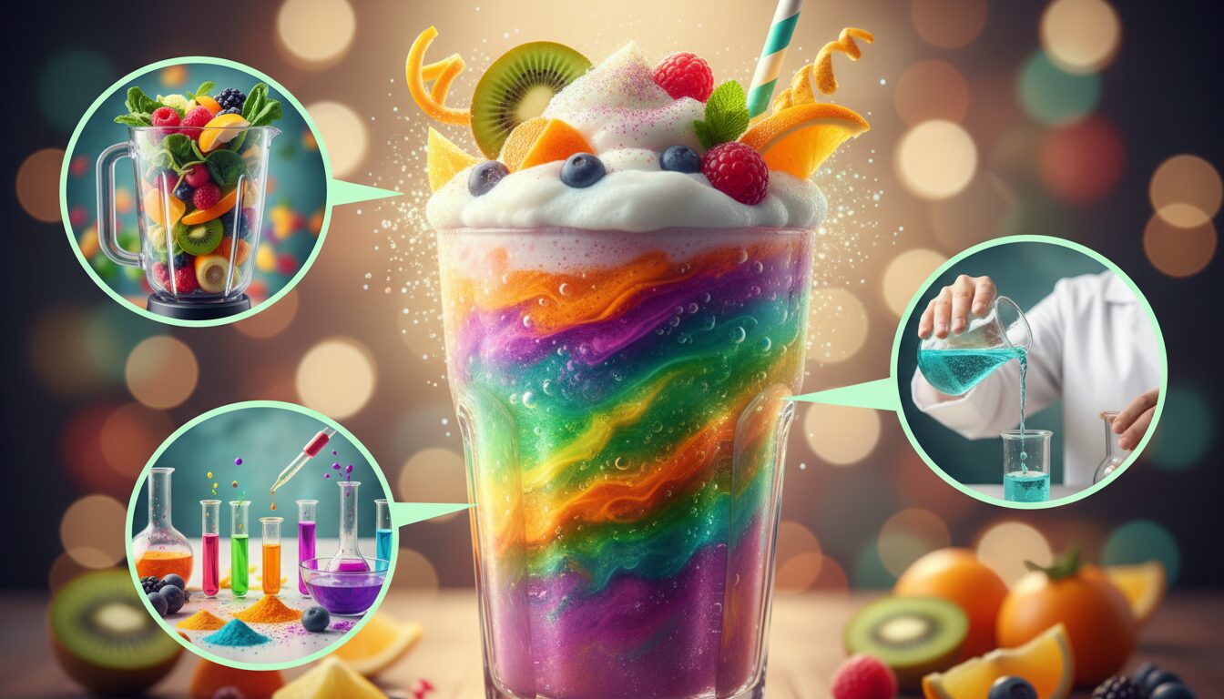 active ton laboratoire et prépare un milkshake explosif rempli de vitamines pour booster ton énergie et ta santé.