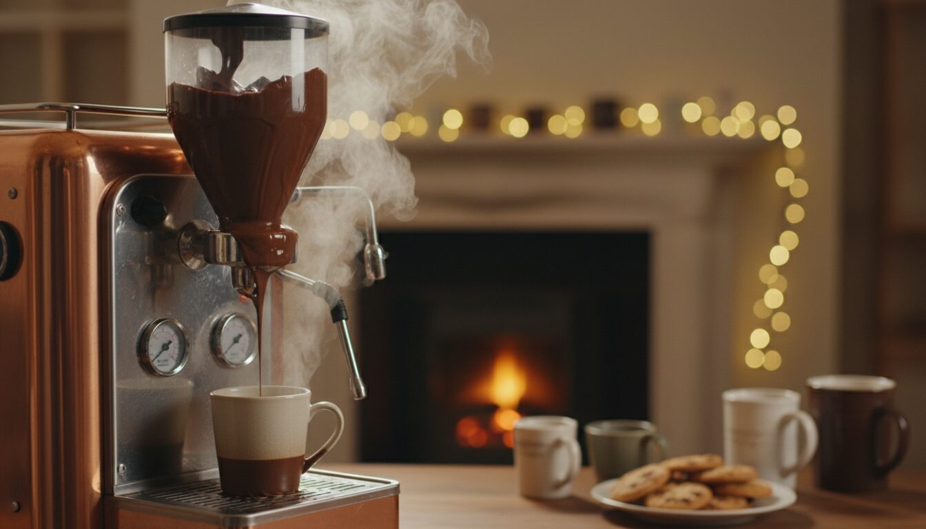 assemble ta machine à chocolat chaud délicieusement fou et savoure une boisson réconfortante faite maison, pleine de gourmandise et de plaisir.