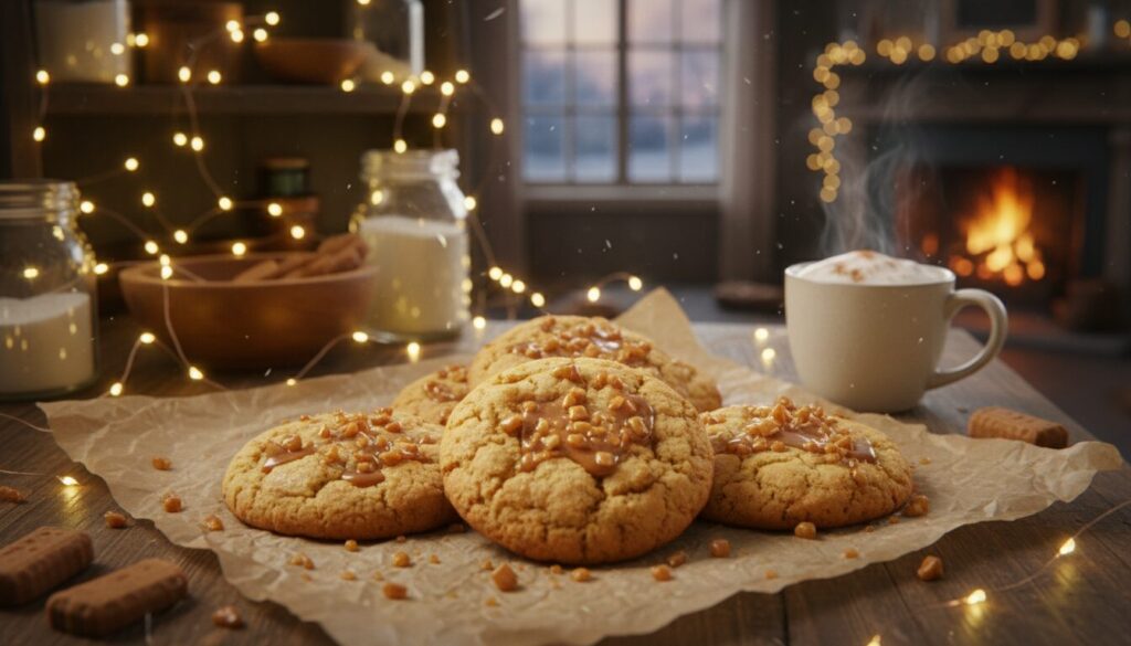 découvrez nos biscuits ensorcelés aux éclats de caramel croustillant, une gourmandise irrésistible alliant douceur et croquant pour un plaisir magique à chaque bouchée.