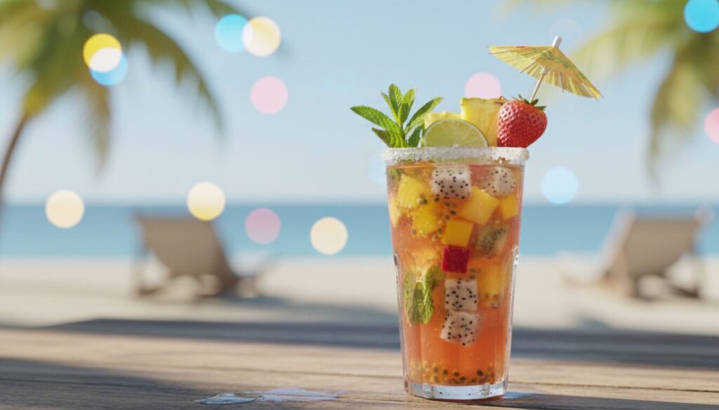 découvrez notre boisson fruitée inspirée des îles perdues, parfaite pour les jeunes aventuriers gourmands en quête de saveurs exotiques et rafraîchissantes.