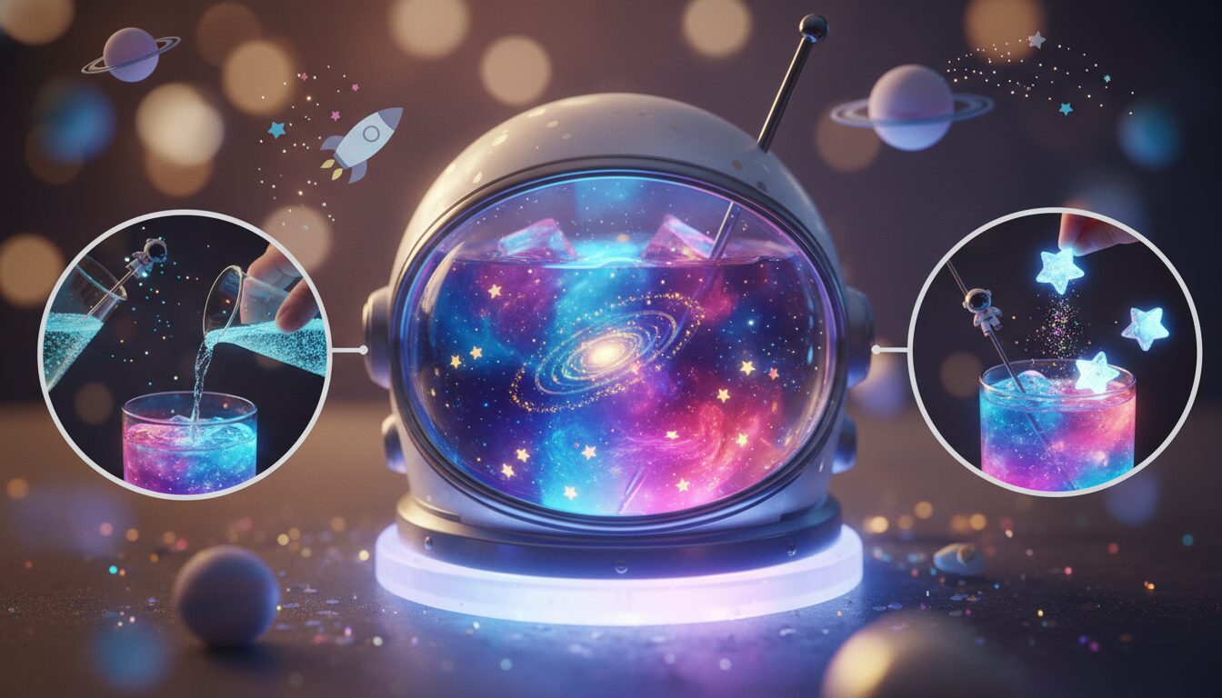 découvrez notre boisson galactique spécialement conçue pour les petits astronautes en pleine exploration spatiale, une aventure savoureuse et nourrissante qui stimule l'imagination.