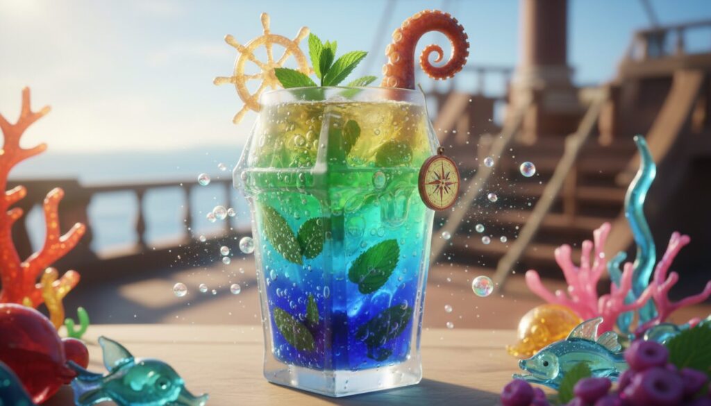 découvrez la boisson magique du capitaine des sept mers, une recette mystérieuse aux pouvoirs légendaires qui ravira vos papilles et éveillera votre esprit d'aventurier.