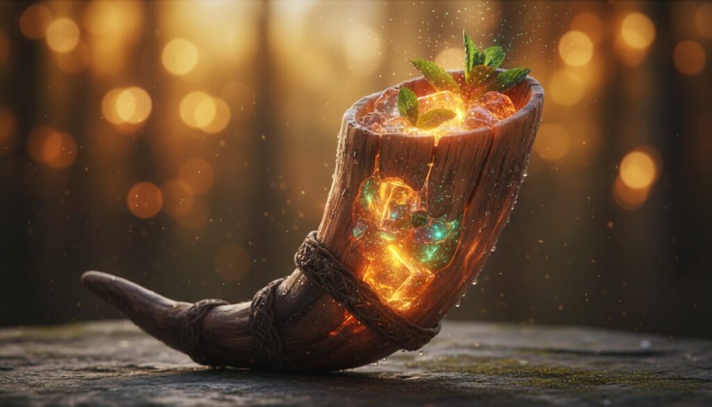 découvrez la boisson sacrée de thor, préparée spécialement pour la fête dans le temple, une tradition ancienne riche en symboles et en saveurs divines.