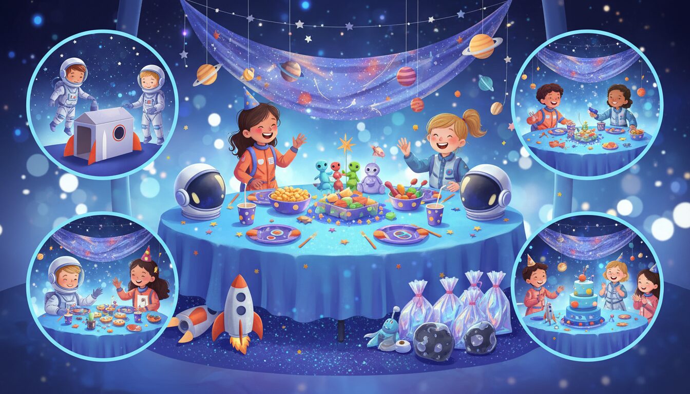 découvrez notre menu d’anniversaire clé en main sur le thème 'cap sur la station spatiale', conçu spécialement pour les enfants de 7 à 9 ans. une fête ludique et éducative garantie !