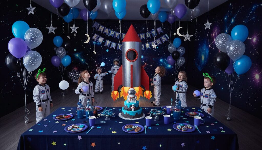 découvrez notre menu d’anniversaire clé en main sur le thème de la station spatiale, spécialement conçu pour les enfants de 7 à 9 ans. une fête ludique et éducative pour un moment inoubliable !