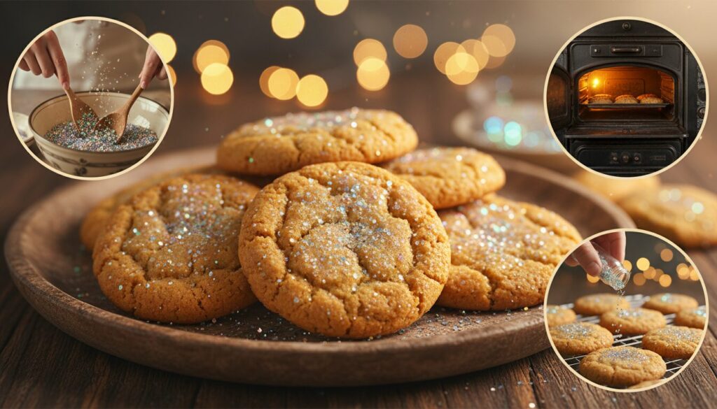 découvrez une expérience secrète pour créer des biscuits croquants garnis de paillettes magiques, alliant plaisir et gourmandise dans chaque bouchée.