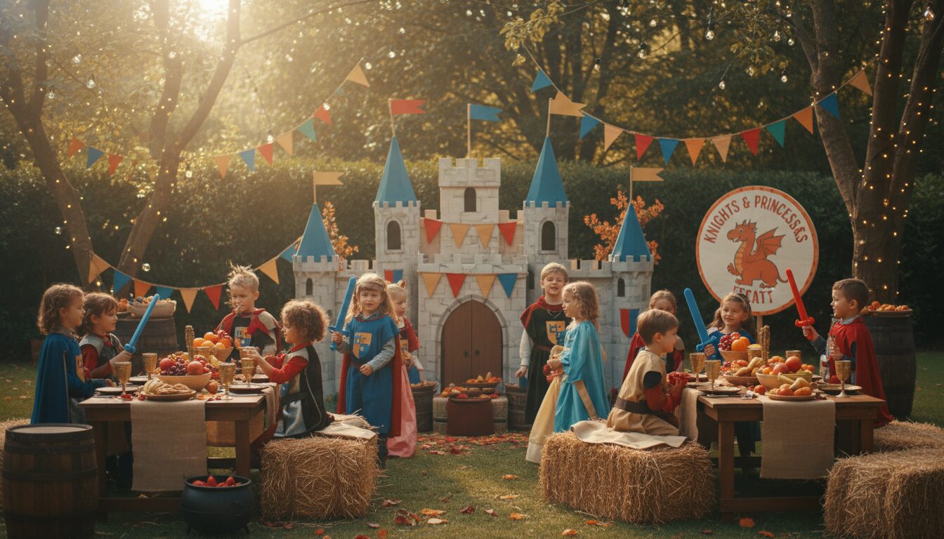 organisez un anniversaire inoubliable avec notre menu clé en main sur le thème du royaume médiéval, spécialement conçu pour les enfants de 10 à 12 ans.