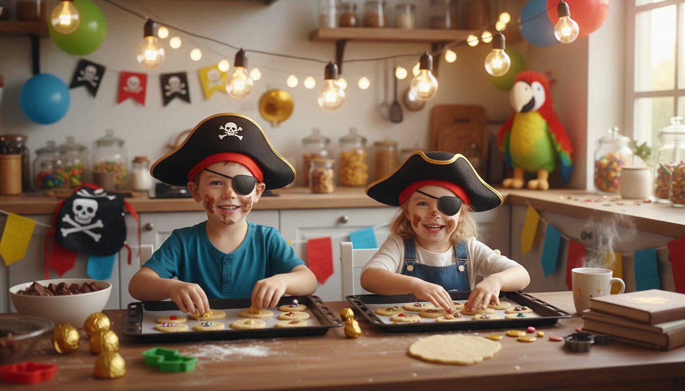 organisez un goûter express et facile sur le thème des petits pirates, parfait pour les enfants de 3 à 6 ans, avec des idées ludiques et gourmandes.