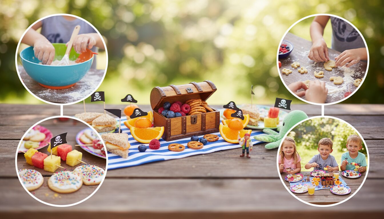découvrez un goûter à thème rapide et facile pour les enfants de 3 à 6 ans : le goûter des petits pirates, idéal pour une fête amusante et pleine d'aventures.