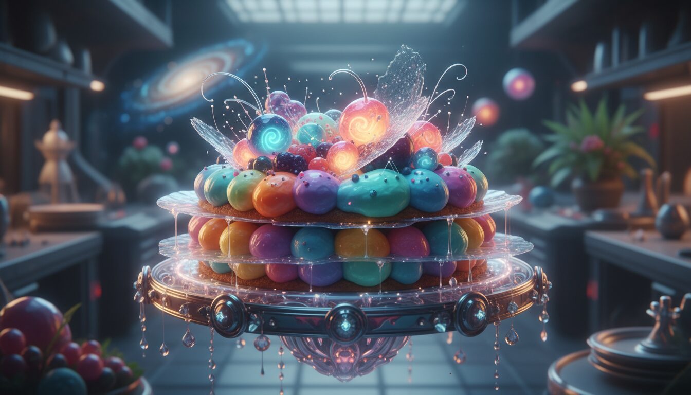 partez pour une mission extragalactique et découvrez comment préparer un gâteau mousseux aux fruits léger et délicieux, parfait pour toutes vos occasions spéciales.