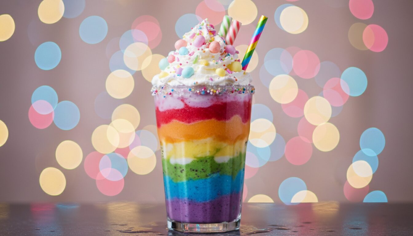 découvrez comment booster vos pouvoirs grâce à un délicieux milkshake arc-en-ciel, une boisson magique pleine de saveurs et d'énergie colorée.