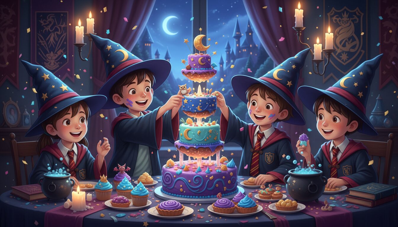 découvrez notre cake spécial pour la cérémonie des petits magiciens gourmands, un délice enchanté qui ravira petits et grands lors de cet événement magique.