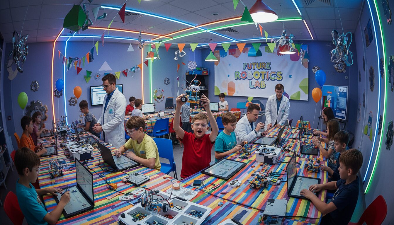 découvrez comment créer un décor captivant sur le thème de la science et de la robotique, spécialement conçu pour les enfants de 7 à 9 ans. stimulez leur imagination et leur curiosité avec un environnement ludique et éducatif.