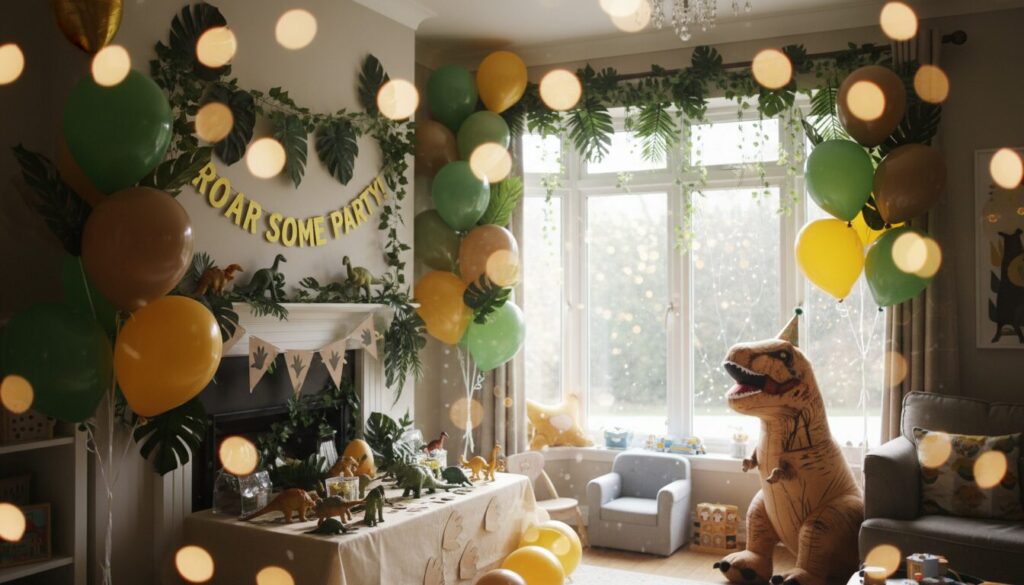 découvrez nos décors de jungle et dinosaures pour une fête enfantine inoubliable, pleine d'aventures et de magie pour les petits explorateurs.