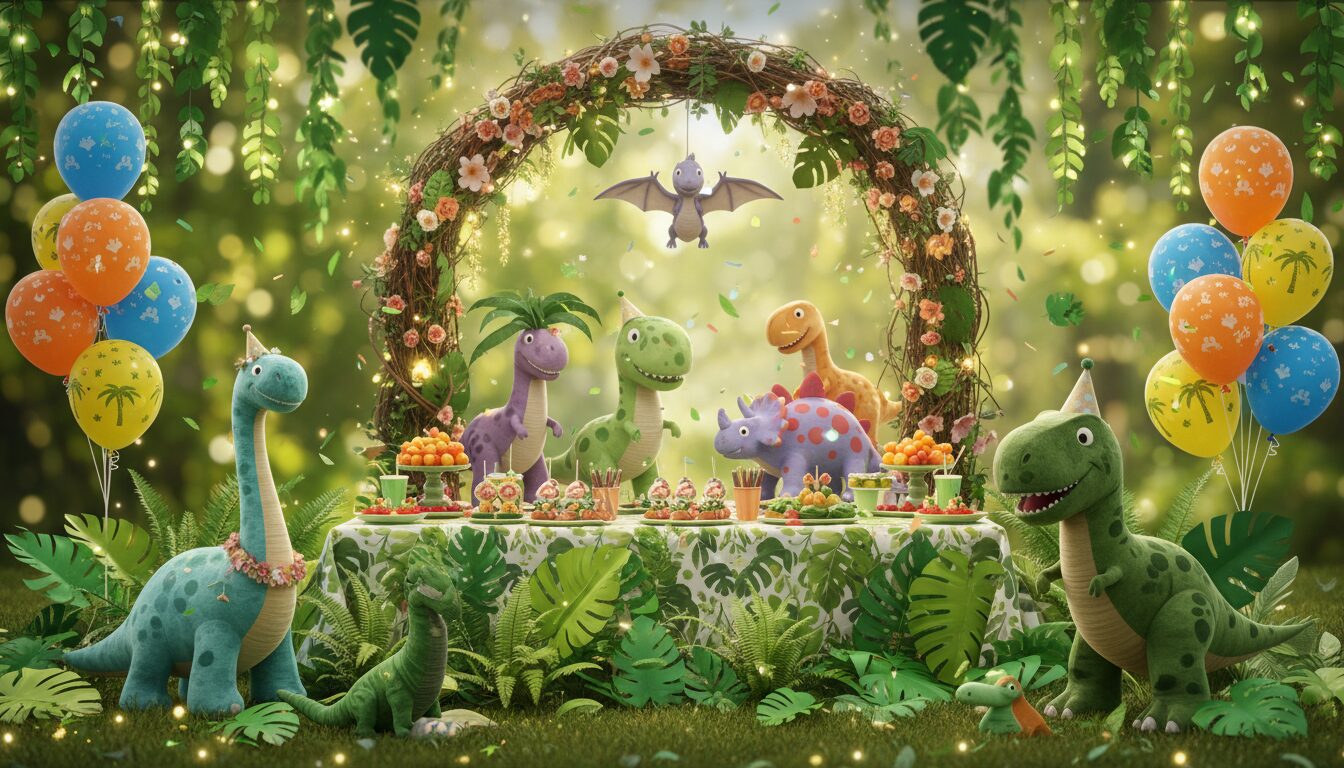transformez la fête de vos enfants en une aventure extraordinaire avec nos décors de jungle et dinosaures. ambiance immersive et souvenirs inoubliables garantis !