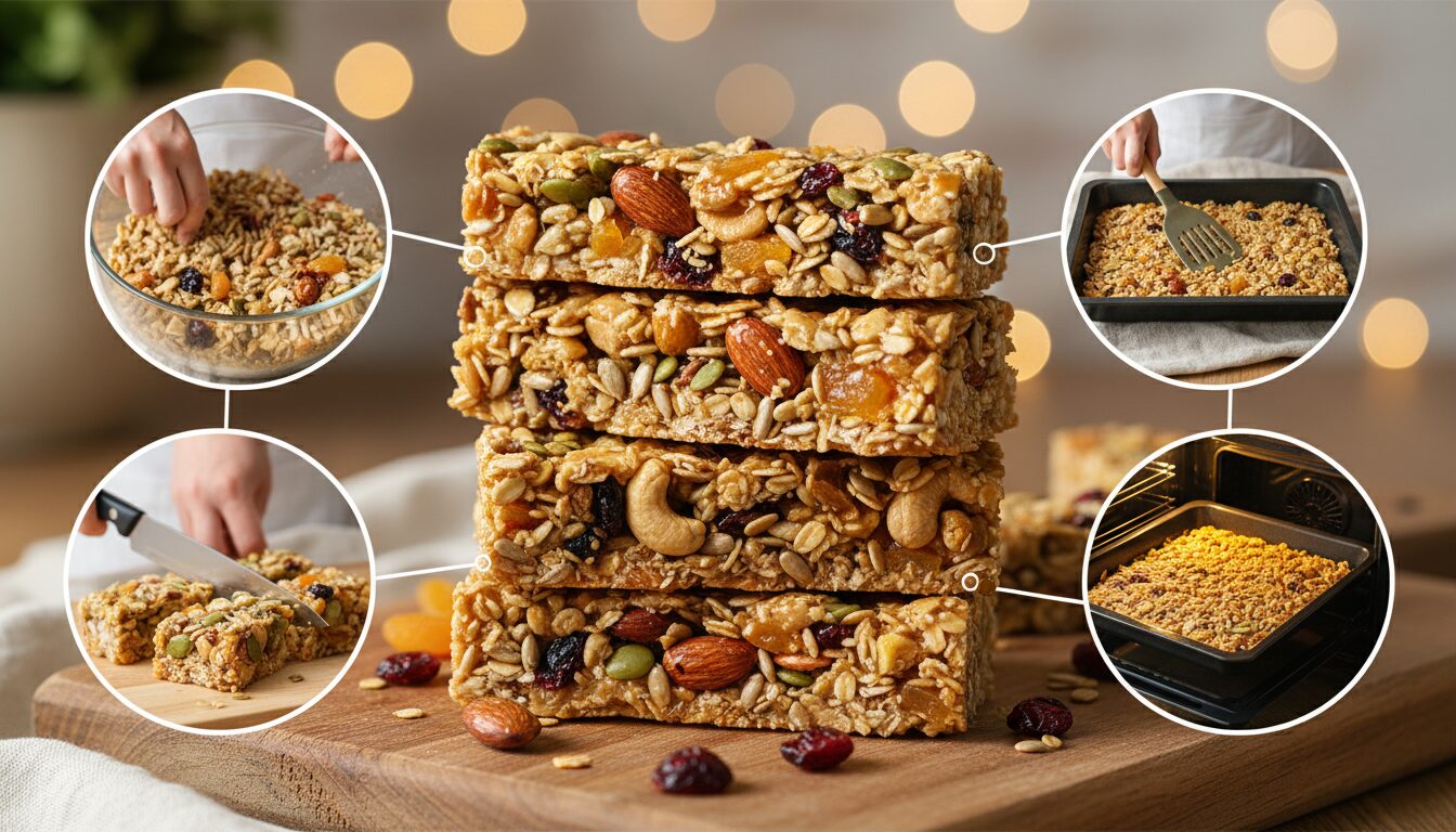 découvrez comment faire des barres de céréales super force, une collation énergétique facile et naturelle pour booster votre endurance et vos performances.