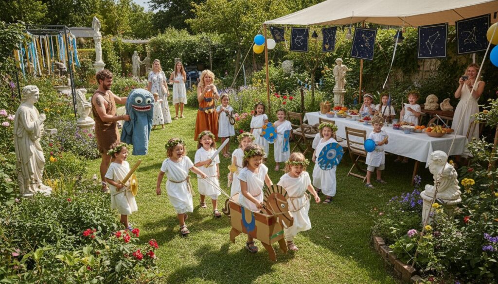 organisez facilement une fête mythologique clé en main avec notre guide complet : planning détaillé, décoration thématique et animations originales pour une célébration inoubliable.