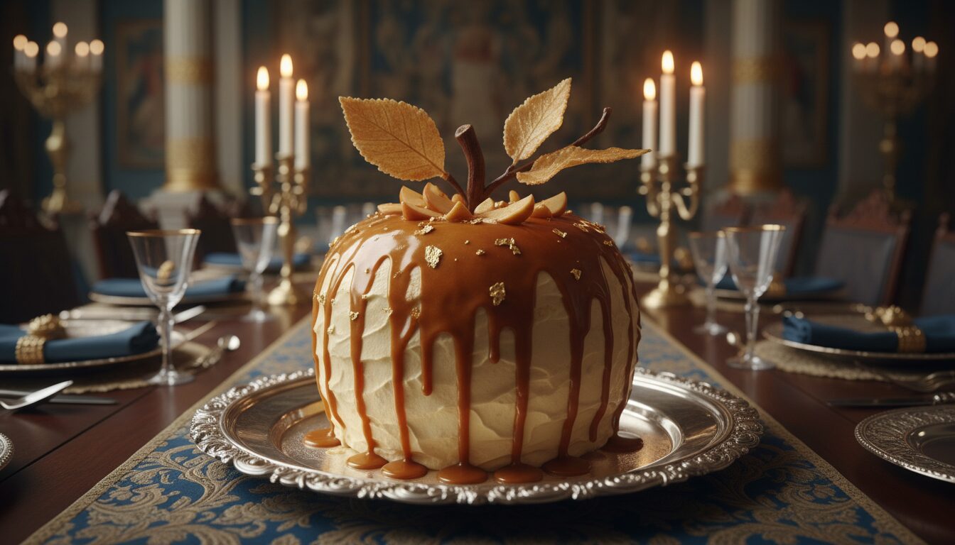 découvrez la recette du gâteau aux pommes d’or d’héra, un dessert exquis et raffiné parfait pour un festin royal et gourmand.