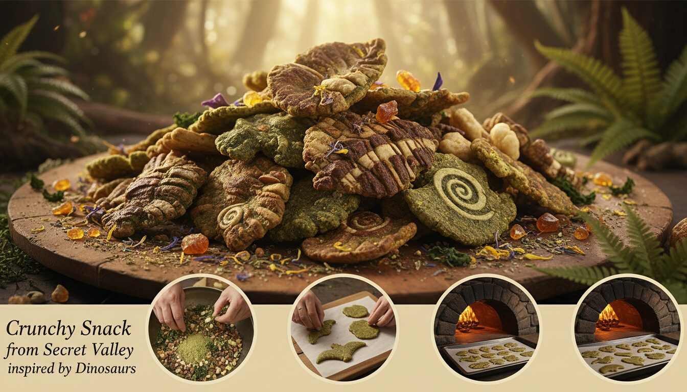 découvrez le goûter croquant de la vallée secrète, une friandise inspirée des dinosaures pour émerveiller petits et grands.