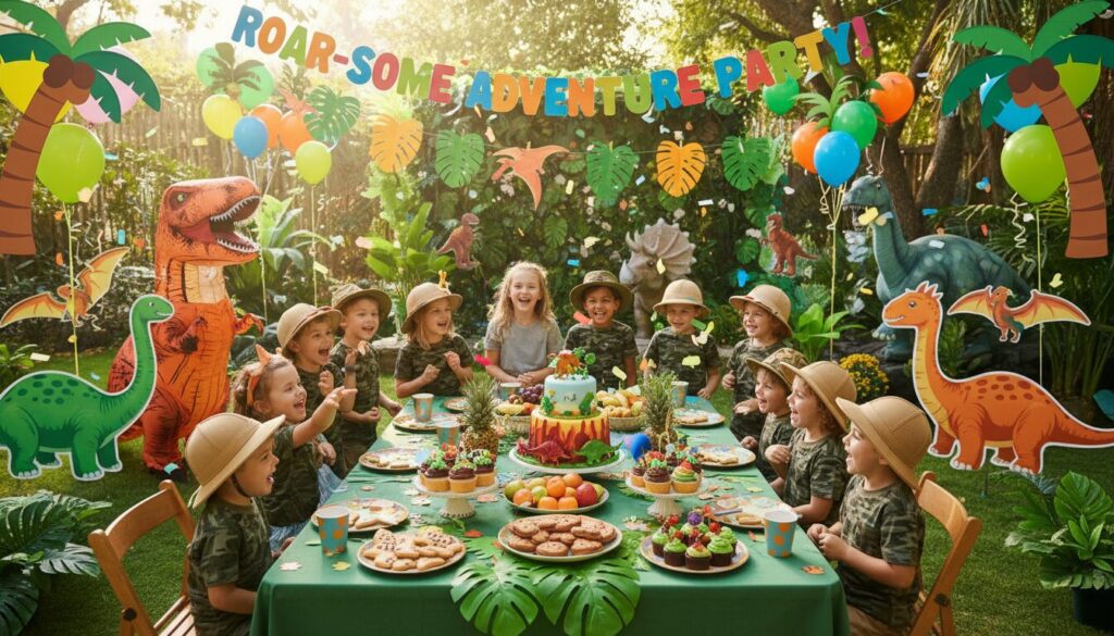découvrez des idées de décorations abordables pour une ambiance jungle et dinosaures, parfaites pour toutes vos fêtes et événements.