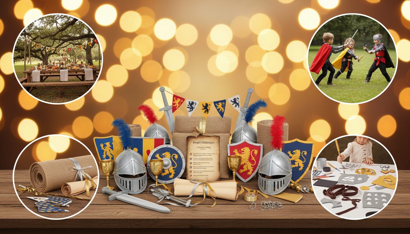 organisez une fête chevaliers inoubliable avec notre kit clé en main, incluant idées créatives et matériel complet pour une ambiance médiévale réussie.