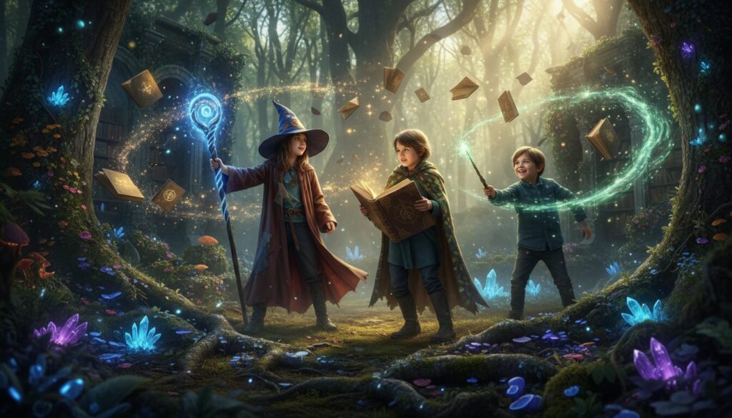 découvrez le menu d'anniversaire clé en main « la cérémonie des mages », conçu pour les enfants de 10 à 12 ans, pour une fête magique et inoubliable.