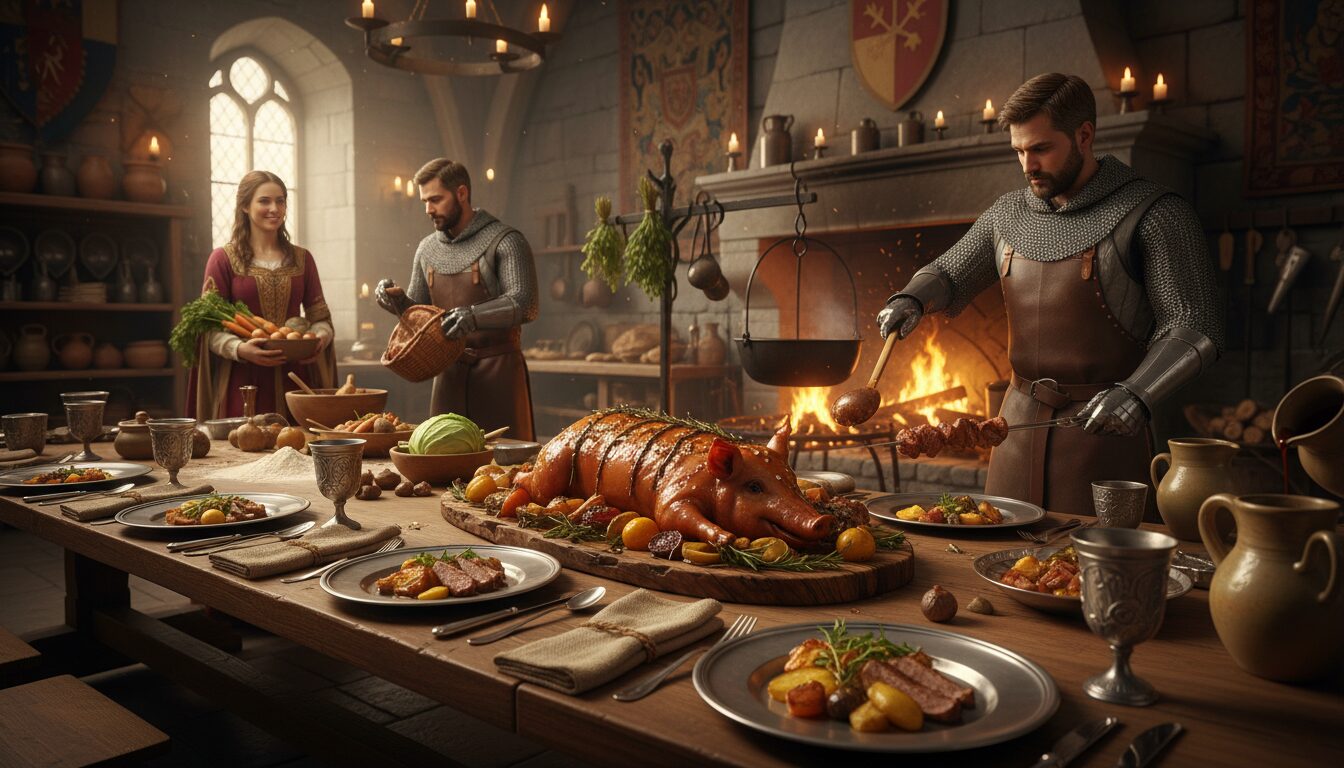 partez à l'aventure avec la chasse au trésor gourmand des chevaliers du moyen âge et découvrez des saveurs médiévales tout en explorant l'histoire fascinante de cette époque.