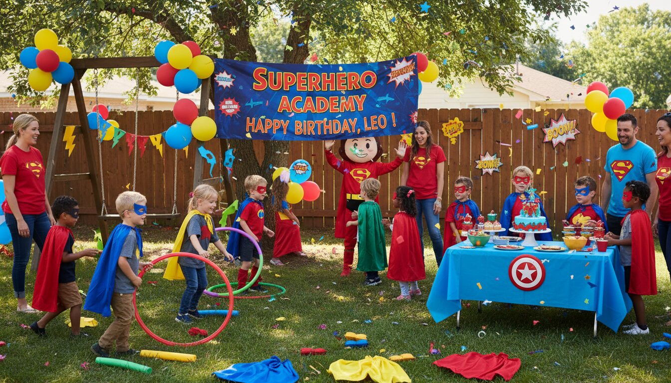 organisez un anniversaire inoubliable pour les 10-12 ans avec notre menu clé en main la ligue des jeunes héros, spécialement conçu pour une fête pleine d’aventures et de fun.