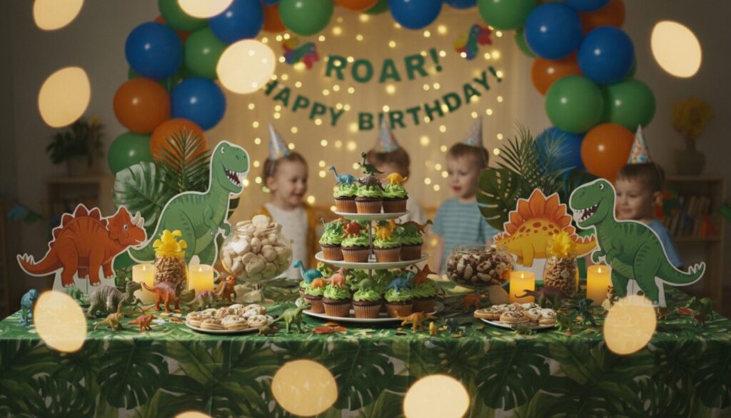 découvrez une pause gourmande sur la piste des dinosaures avec un goûter à thème simple et rapide, idéal pour les enfants de 7 à 9 ans.