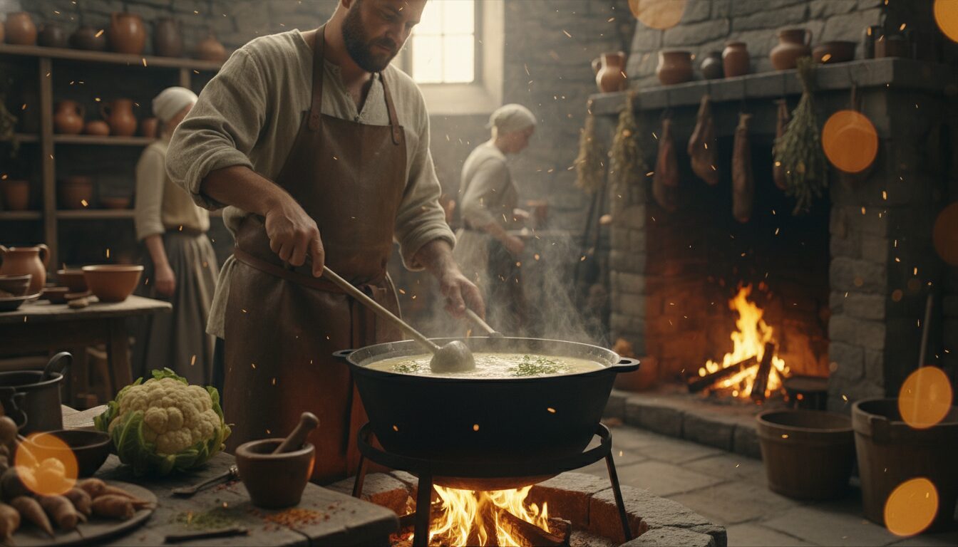 découvrez la recette authentique de la soupe royale des gardiens des remparts, un plat savoureux et réconfortant qui allie tradition et saveurs d'autrefois.