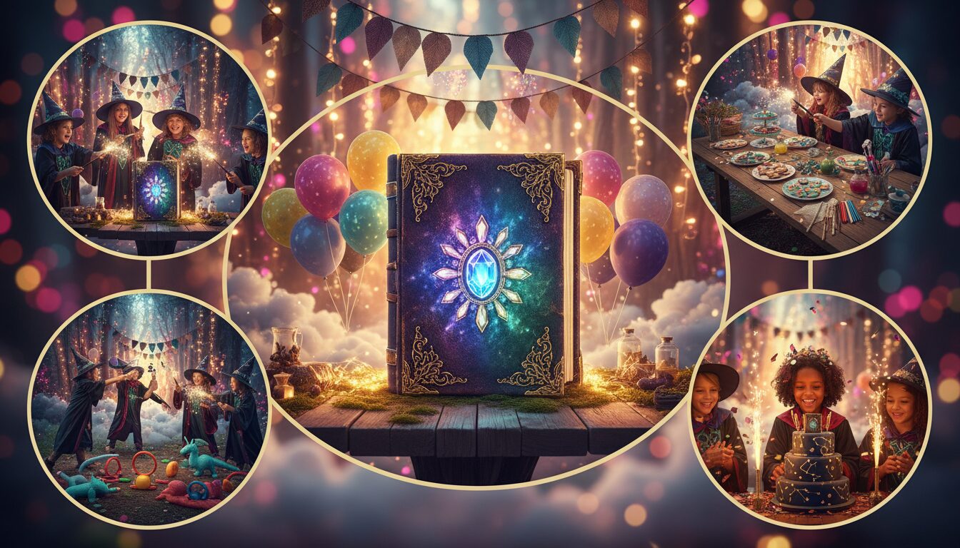 découvrez le grimoire enchanté, un menu d’anniversaire clé en main pour enfants de 7 à 9 ans, rempli d'activités magiques et de saveurs ensorcelantes pour une fête inoubliable.