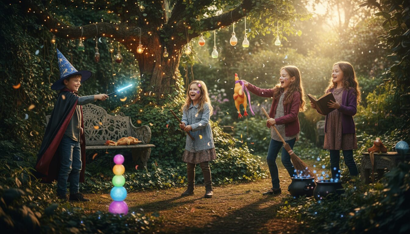 découvrez le grimoire enchanté, un menu d’anniversaire clé en main conçu pour les enfants de 7 à 9 ans, garantissant une fête magique et inoubliable.