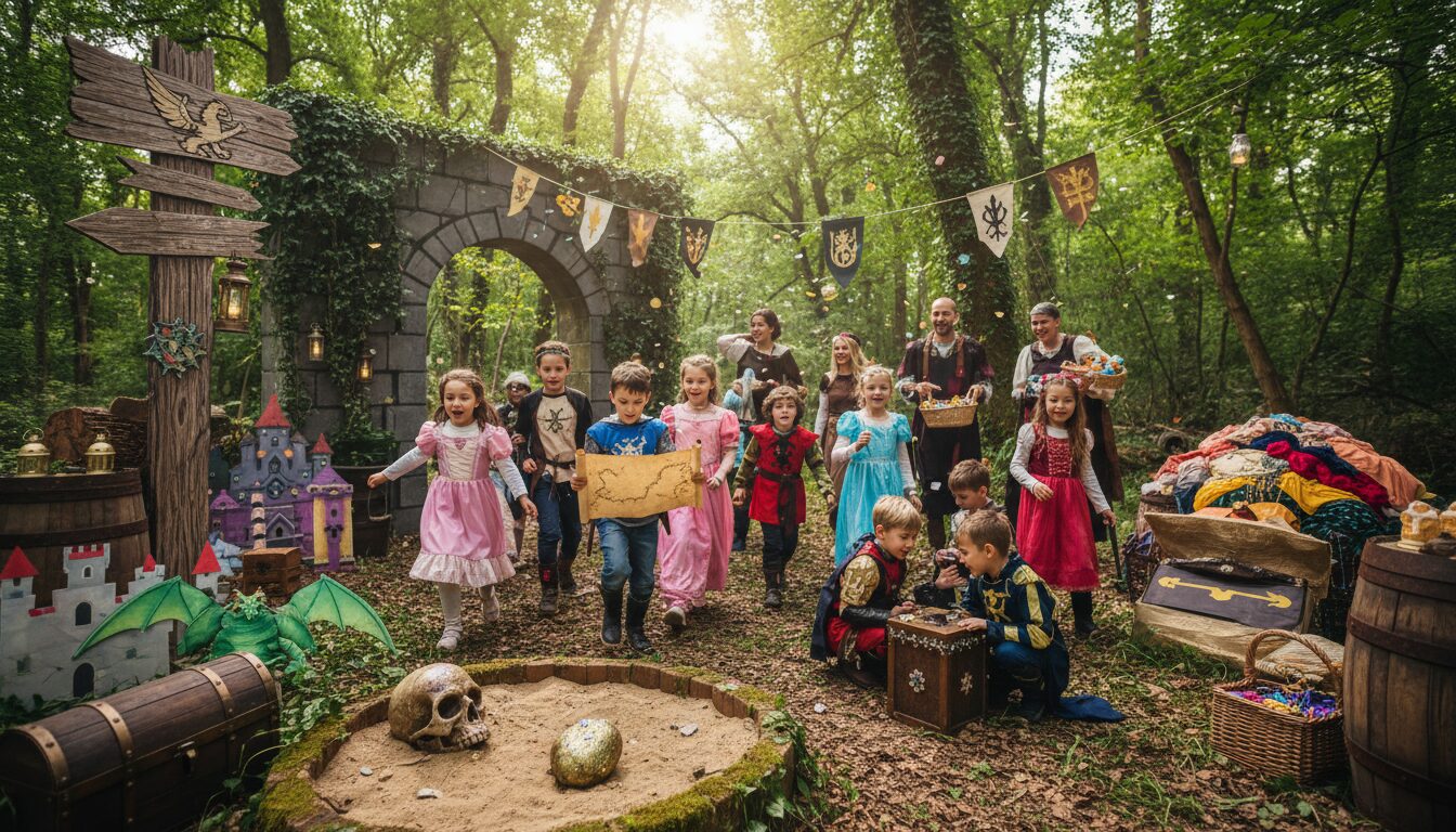 découvrez notre menu d’anniversaire clé en main « l’épreuve des héros légendaires », spécialement conçu pour les enfants de 7 à 9 ans, pour une fête inoubliable pleine d’aventures et de gourmandises.
