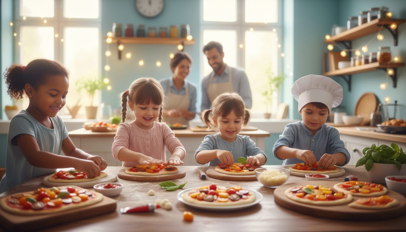 découvrez nos mini pizzas à la tomate faciles à garnir, parfaites pour régaler les enfants avec des ingrédients simples et savoureux.
