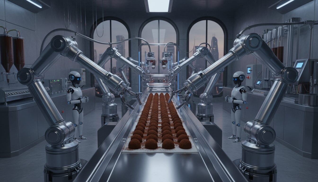 plongez dans une aventure gourmande et high-tech en apprenant à fabriquer des truffes robotiques sucrées alliant saveurs délicates et technologie innovante.