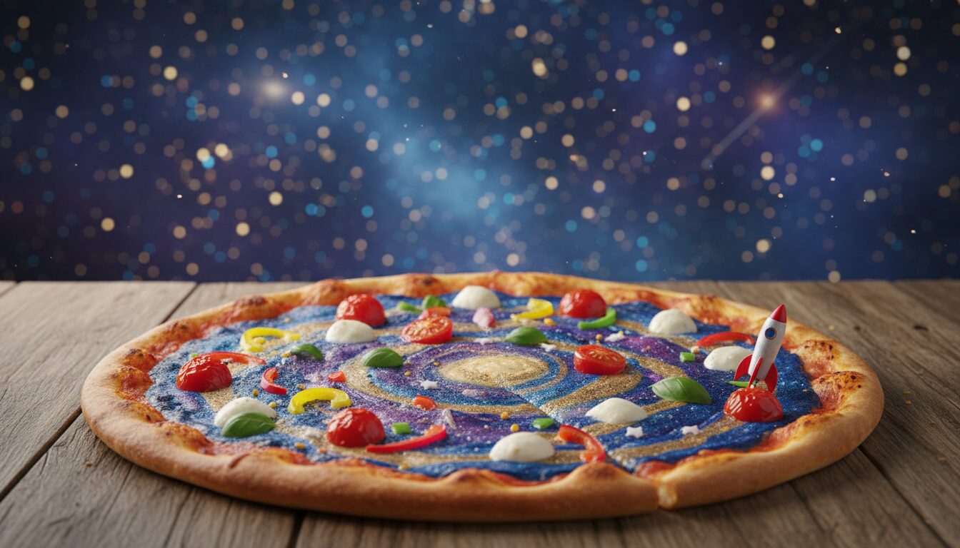 découvrez la pizza galactique des explorateurs d’étoiles, une expérience culinaire interstellaire aux saveurs uniques et cosmiques qui éveilleront vos papilles.