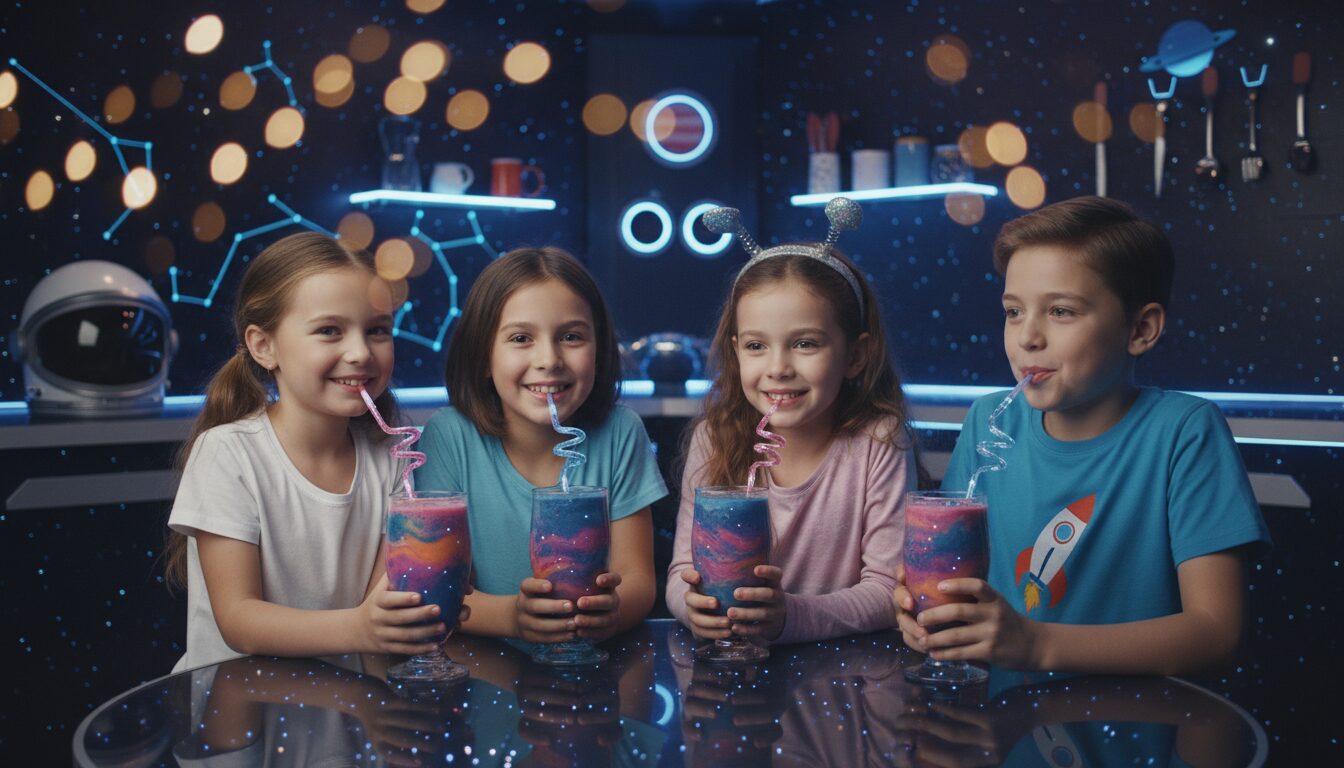 découvrez notre smoothie couleur nébuleuse, une boisson galactique aux saveurs uniques pour une conquête de l’espace pleine de fraîcheur et d’énergie.