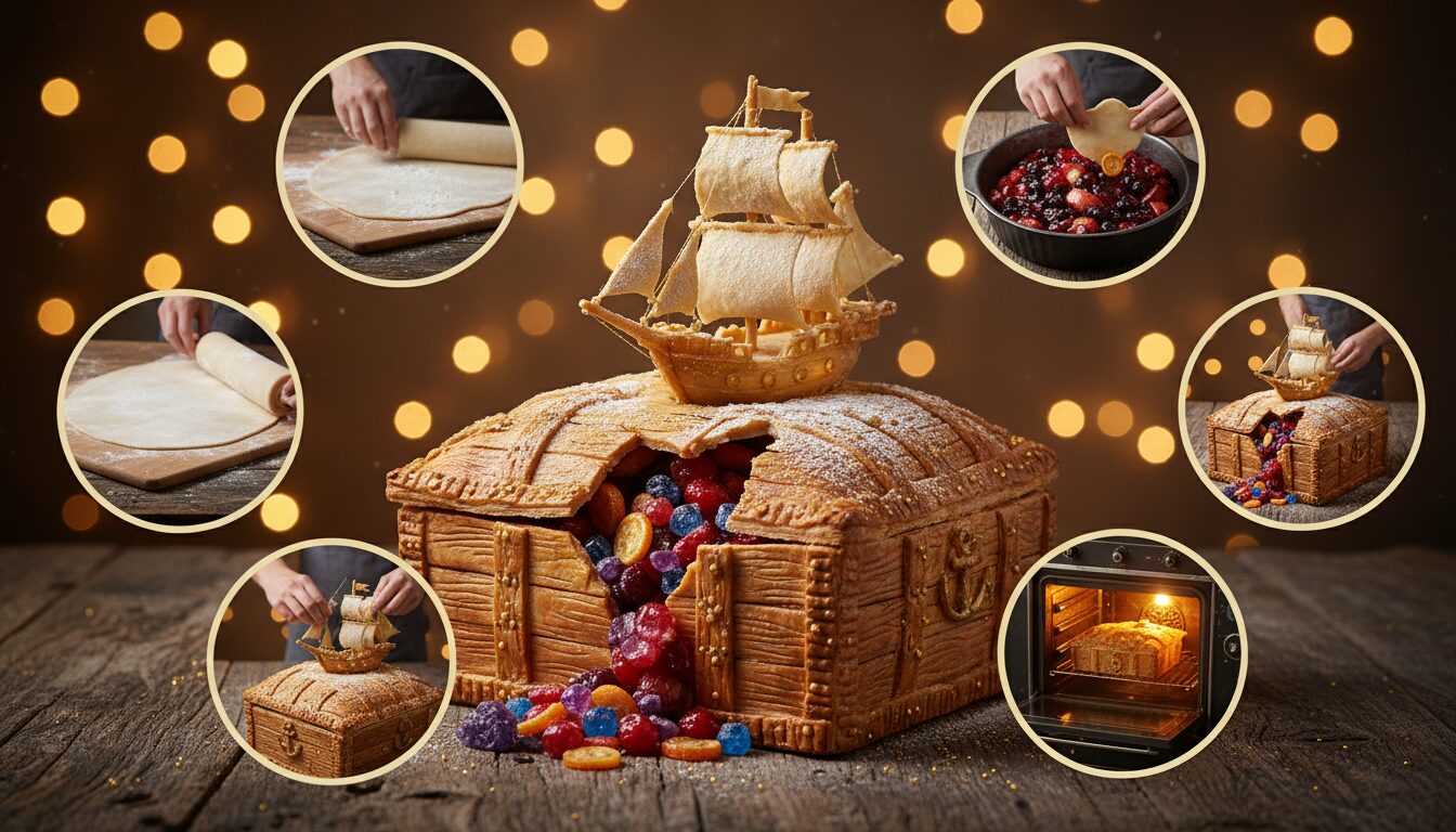 découvrez la recette secrète de la tarte trésor caché du navire fantôme, une gourmandise mystérieuse aux saveurs uniques qui éveilleront vos papilles.