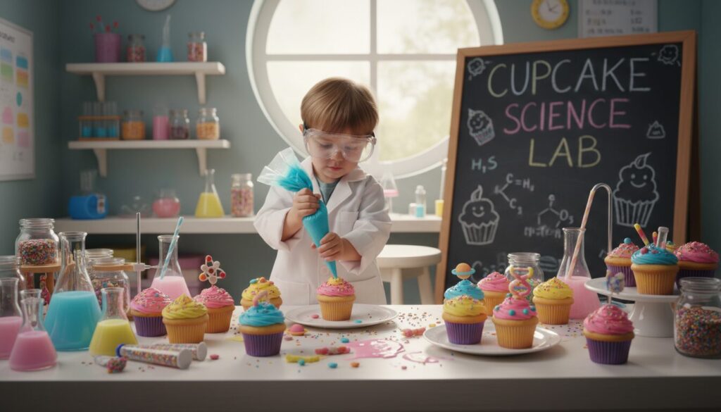 découvrez l'épreuve sucrée du laboratoire secret avec des cupcakes rigolos et délicieux, une expérience gourmande pleine de surprises et de créativité.