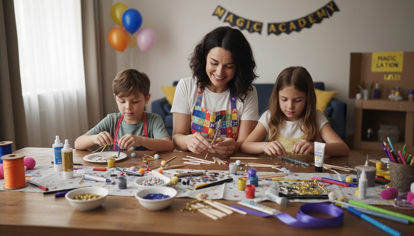 découvrez un atelier créatif facile sur le thème de la magie pour les enfants de 3 à 6 ans, idéal pour un goûter ludique et enchanté.