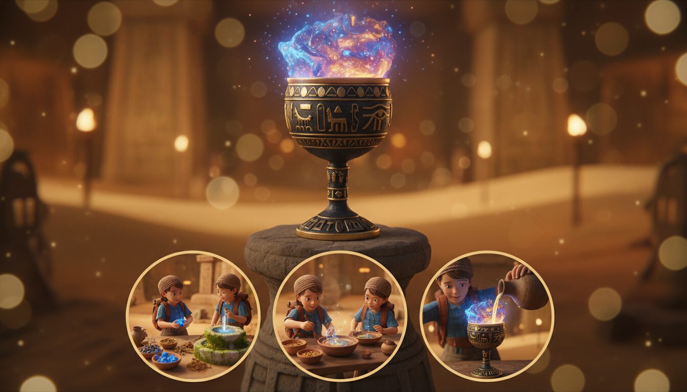 découvrez la boisson du banquet d’anubis, une recette ludique et savoureuse idéale pour les petits aventuriers en quête d'aventures égyptiennes.