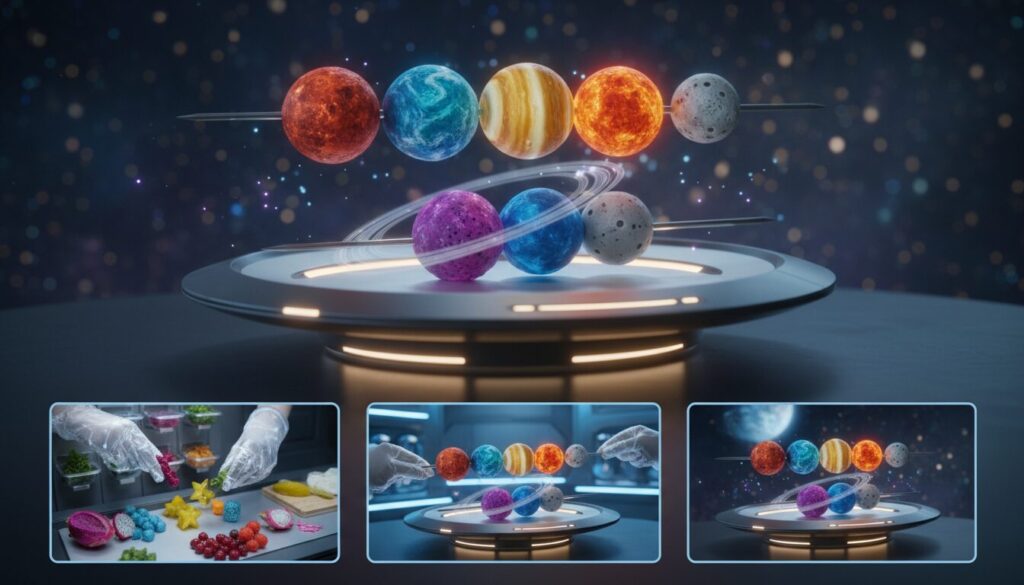 découvrez nos brochettes planétaires, une expérience culinaire unique pour embarquer dans une aventure spatiale gourmande et originale.