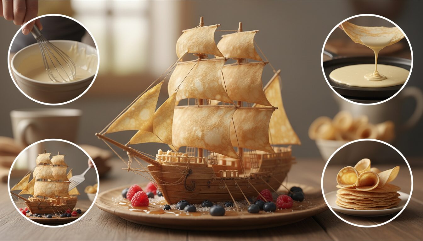 découvrez nos délicieuses crêpes voiles blanches, parfaites pour satisfaire l’équipage affamé lors de vos aventures en mer.
