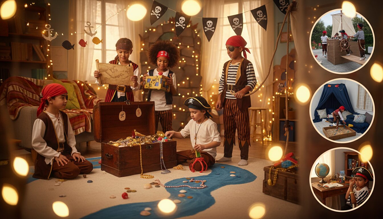 découvrez notre escape game maison sur le thème des pirates, spécialement conçu pour les enfants de 7 à 9 ans. aventure, énigmes et fun garantis pour une activité ludique et éducative à la maison !