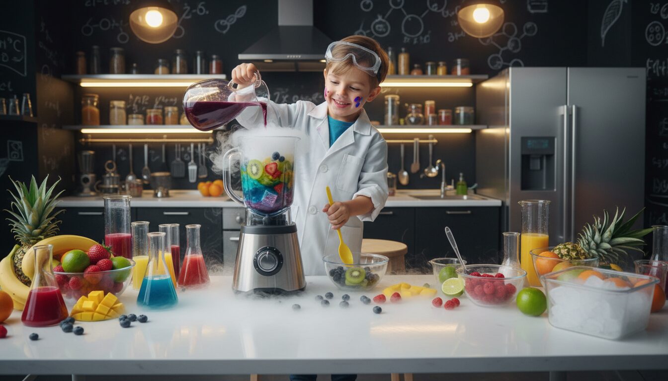 découvrez une expérience ludique et rafraîchissante avec notre smoothie givré spécialement conçu pour les mini savants en herbe. amusez-vous tout en explorant la science des saveurs !