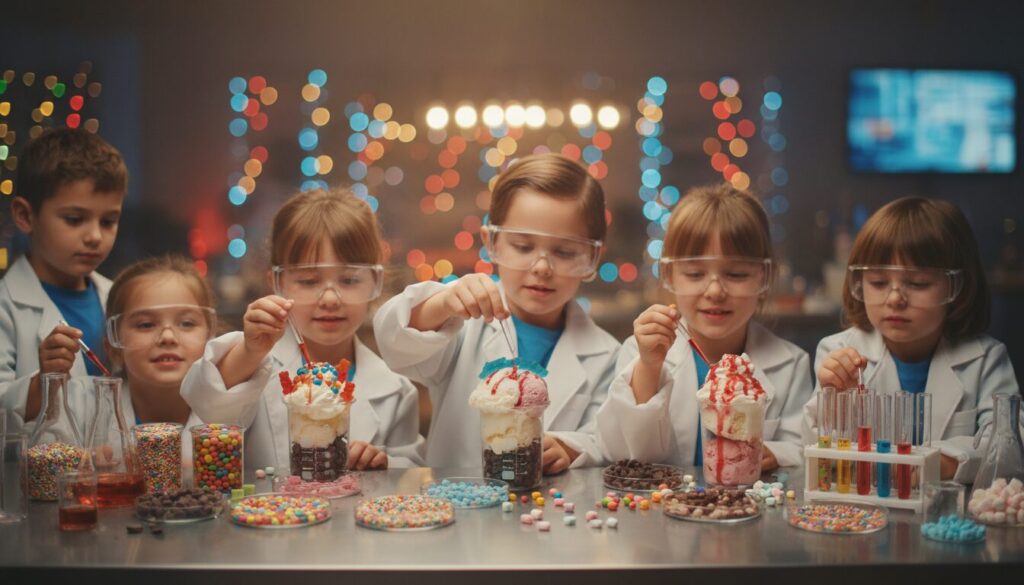 découvre le laboratoire des petites mains et fabrique ta glace atomique maison pour un moment ludique et délicieux !