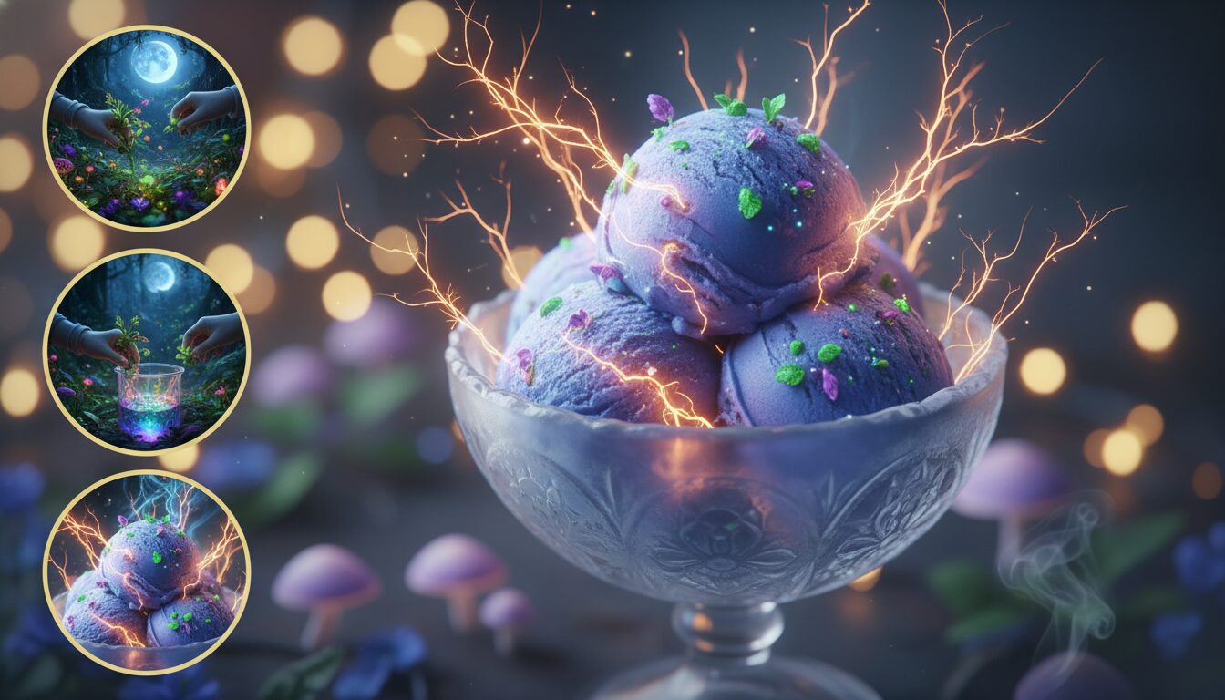 découvrez notre glace mystique aux éclairs d’herbes magiques, une expérience gustative unique alliant saveurs envoûtantes et ingrédients naturels pour éveiller vos sens.