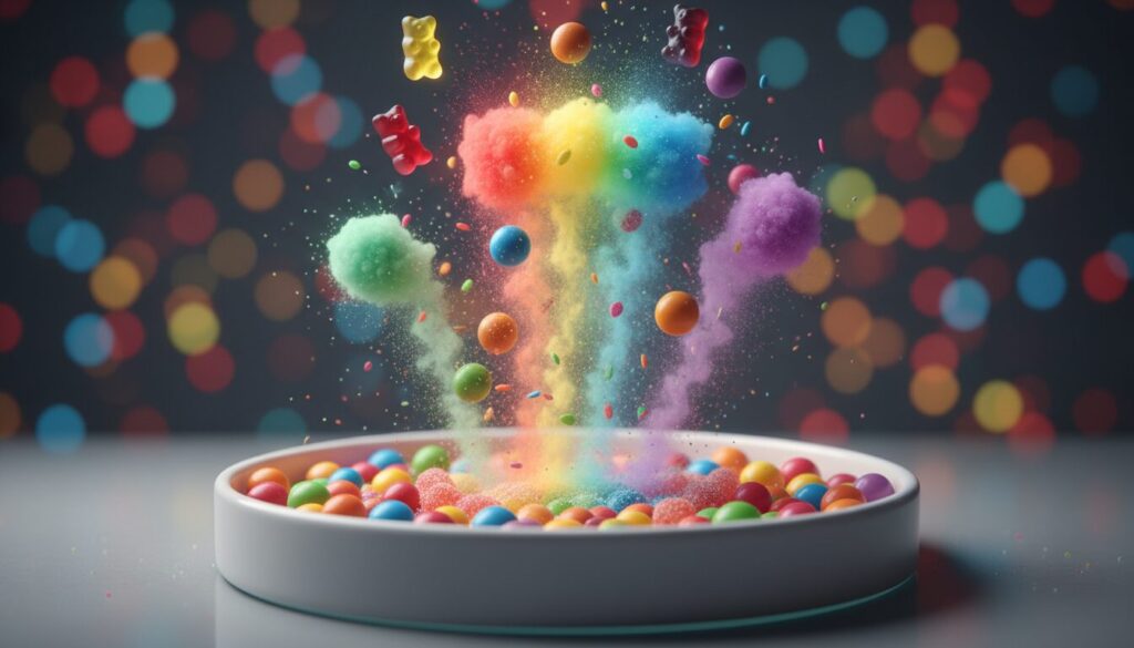 invente ta confiserie volante aux éclats arc-en-ciel et laisse libre cours à ton imagination sucrée avec des gourmandises colorées et magiques.