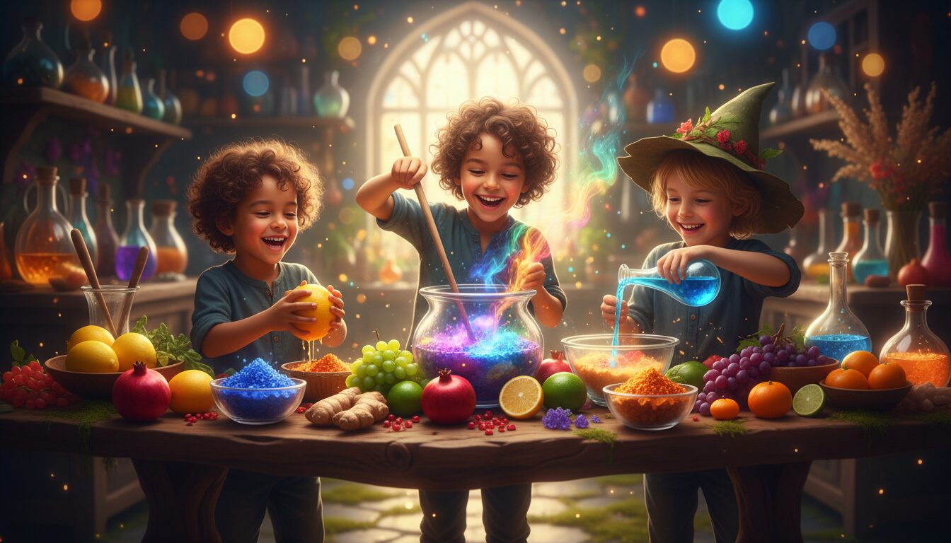 découvrez le jus vitalité des apprentis sorciers aux agrumes : une boisson fraîche et énergisante, alliant des saveurs exquises d'agrumes pour booster votre journée.