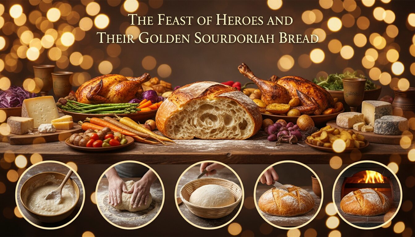 découvrez le festin des héros et leur pain au levain doré, une aventure culinaire épique où saveurs authentiques et tradition se rencontrent pour ravir vos papilles.